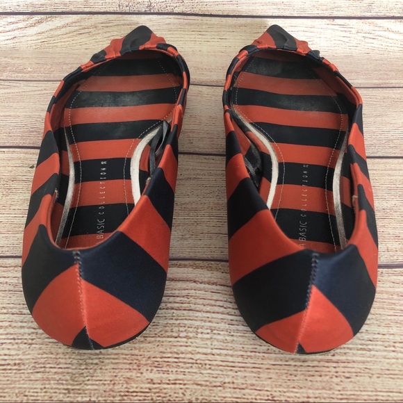 Zara Striped Point Toe Flats Size US 7.5 - Picture 3 of 4